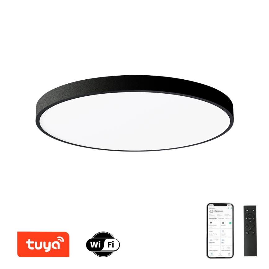 Brilagi - Lámpara de techo LED regulable POOL SMART LED/128W/230V 3000-6000K de 100 cm Wi-Fi Tuya negra + mando a distancia