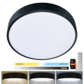 Brilagi - Lámpara de techo LED regulable POOL SMART LED/48W/230V 40 cm 3000-6000K Wi-Fi Tuya + mando a distancia negro