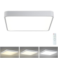 Brilagi - Lámpara de techo LED regulable POOL SQUARE LED/36W/230V 3000-6000K 40x40 cm blanca + mando a distancia