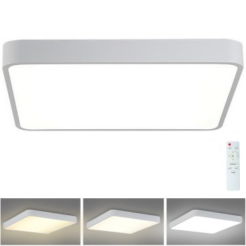 Brilagi - Lámpara de techo LED regulable POOL SQUARE LED/48W/230V 3000-6000K 50x50 cm blanca + mando a distancia