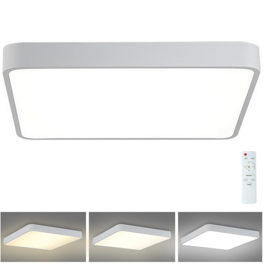 Brilagi - Lámpara de techo LED regulable POOL SQUARE LED/48W/230V 3000-6000K 50x50 cm blanca + mando a distancia