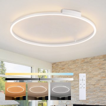Brilagi - Lámpara de techo LED regulable PORTOFINO LED/85W/230V 3000-6000K Ø 120 cm blanca + mando a distancia