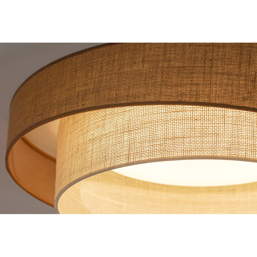 Brilagi - Lámpara de techo LED regulable SHINE LED/24W/230V Ø 60 cm 3000/4000/6500K beige/crema + mando a distancia