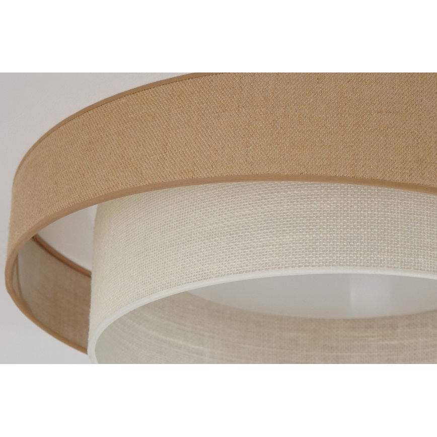 Brilagi - Lámpara de techo LED regulable SHINE LED/24W/230V Ø 60 cm 3000/4000/6500K beige/crema + mando a distancia