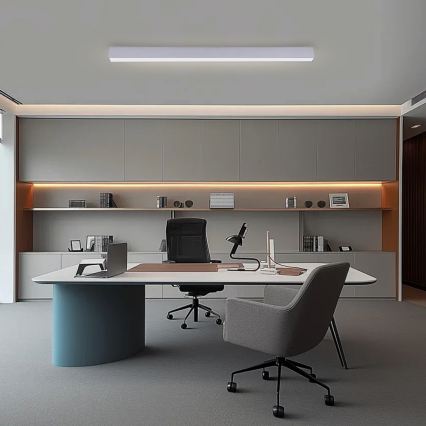 Brilagi - Lámpara de techo LED regulable SLEEKLINE SMART LED/40W/230V 3000-6000K Wi-Fi Tuya plateada + control remoto