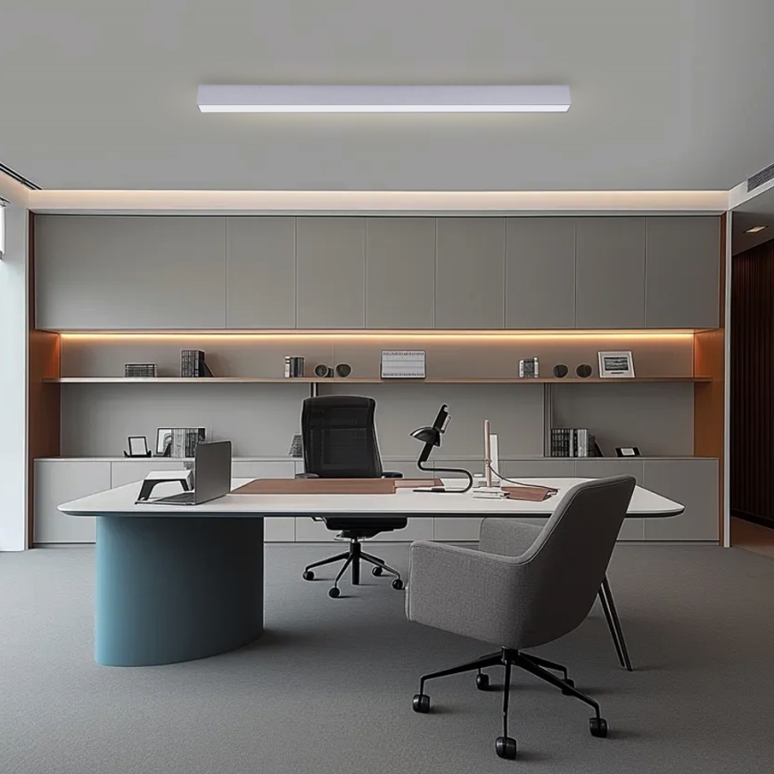 Brilagi - Lámpara de techo LED regulable SLEEKLINE SMART LED/40W/230V 3000-6000K Wi-Fi Tuya plateada + control remoto