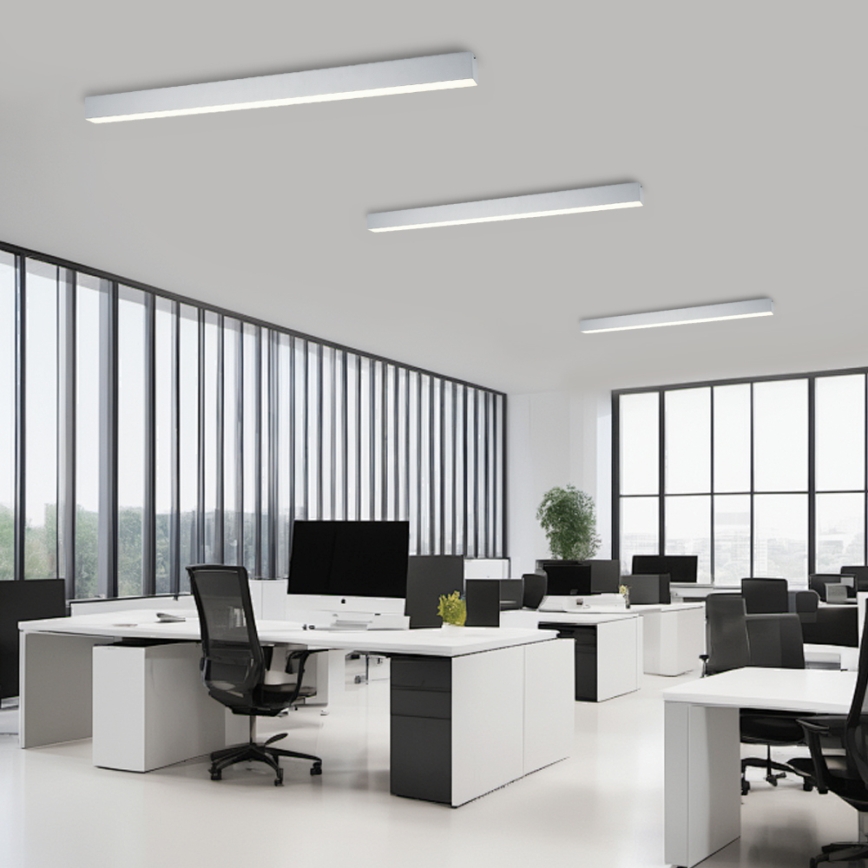 Brilagi - Lámpara de techo LED regulable SLEEKLINE SMART LED/40W/230V 3000-6000K Wi-Fi Tuya plateada + control remoto