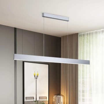Brilagi - Lámpara de techo LED regulable SLEEKLINE SMART LED/40W/230V 3000-6000K Wi-Fi Tuya plata + mando a distancia