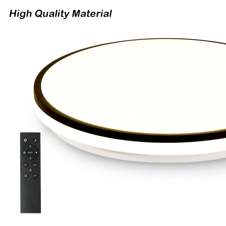 Brilagi - Luminaria de techo LED regulable inteligente 24W/230V Ø 38 cm 3000-6000K Wi-Fi Tuya Beacon + mando a distancia