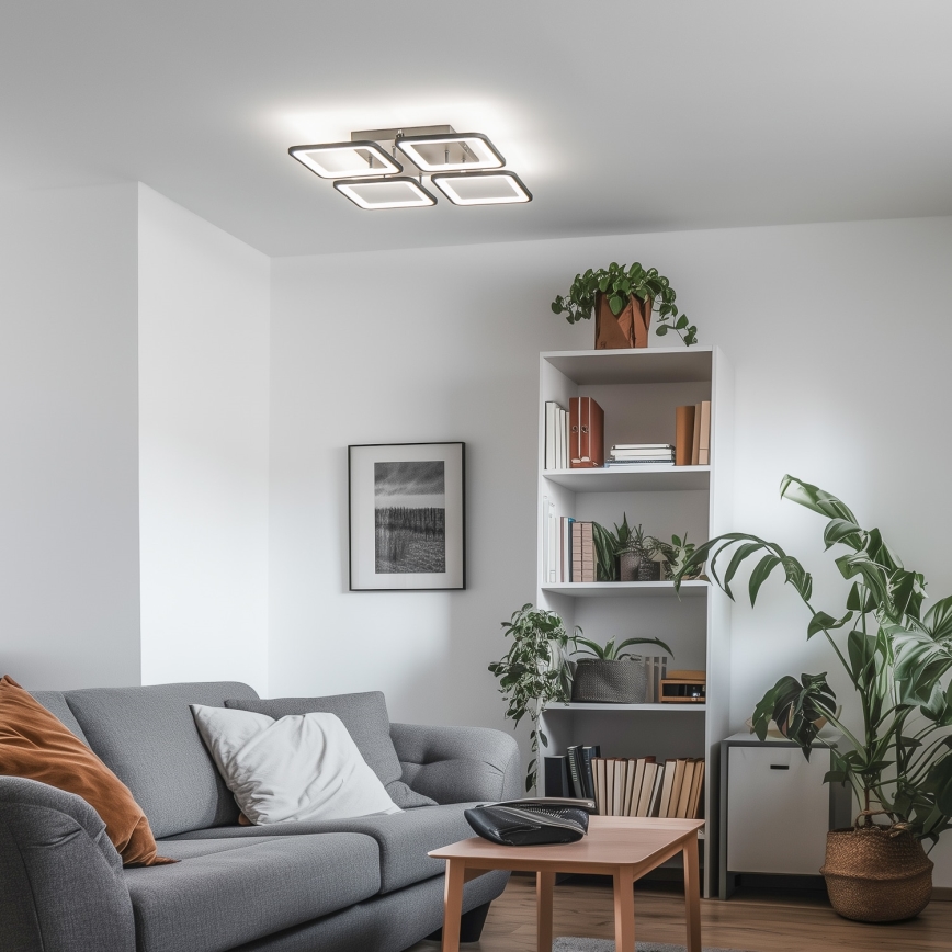 Brilagi - Lámpara de techo LED regulable SQUARED LED/85W/230V 3000-6500K + control remoto