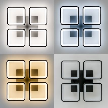 Brilagi - Lámpara de techo LED regulable SQUARED LED/85W/230V 3000-6500K + control remoto