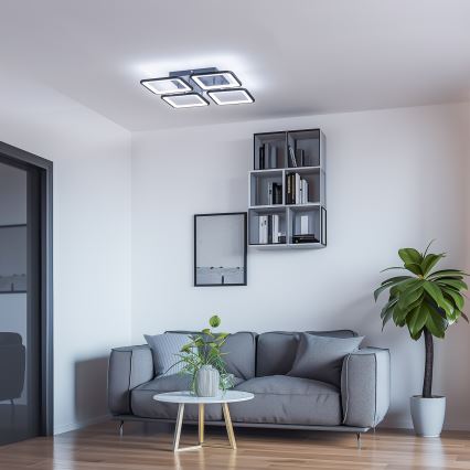 Brilagi - Lámpara de techo LED regulable SQUARED LED/85W/230V 3000-6500K + control remoto