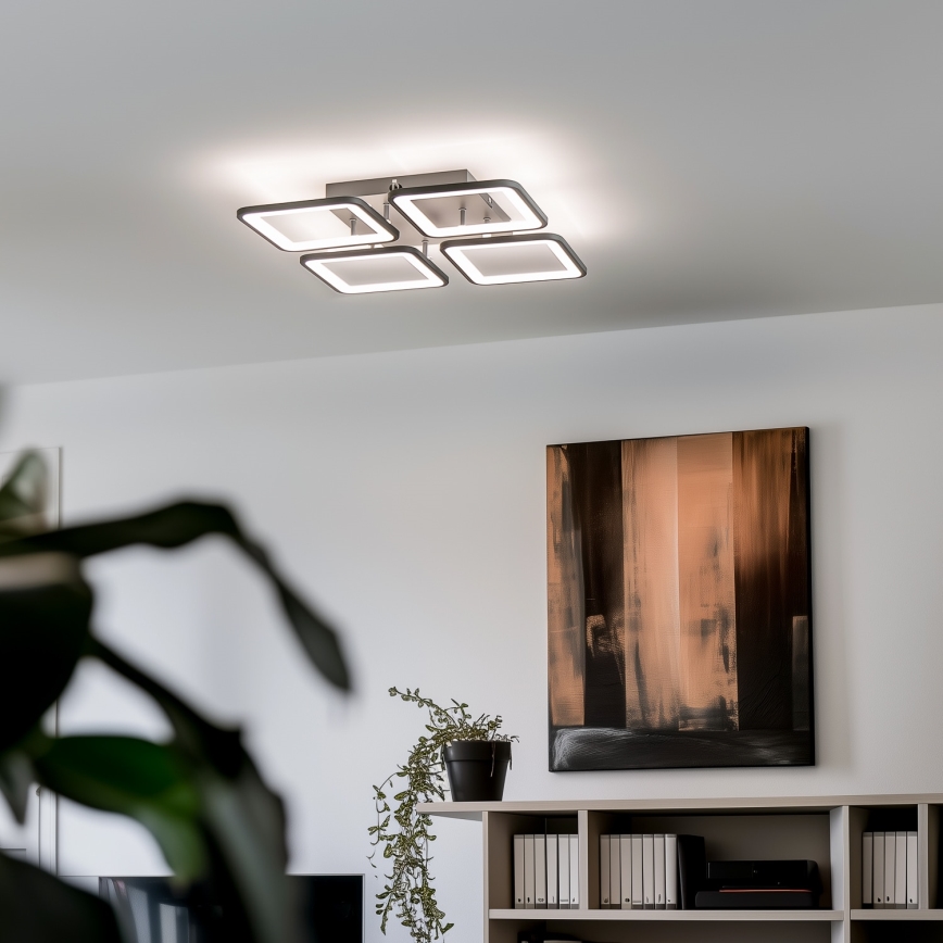 Brilagi - Lámpara de techo LED regulable SQUARED LED/85W/230V 3000-6500K + control remoto