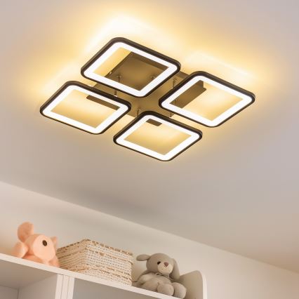 Brilagi - Lámpara de techo LED regulable SQUARED LED/85W/230V 3000-6500K + control remoto