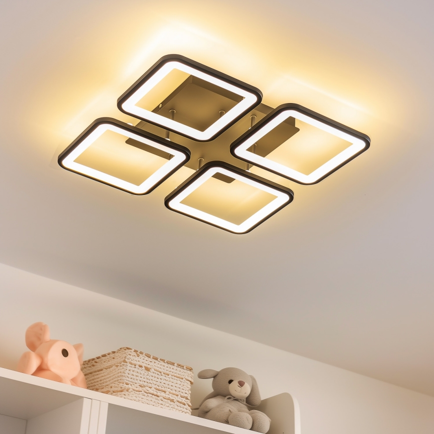 Brilagi - Lámpara de techo LED regulable SQUARED LED/85W/230V 3000-6500K + control remoto