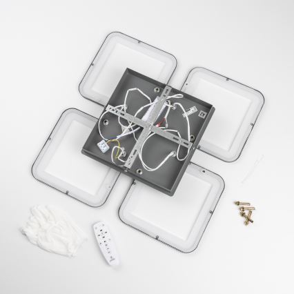 Brilagi - Lámpara de techo LED regulable SQUARED LED/85W/230V 3000-6500K + control remoto