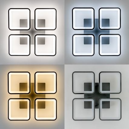 Brilagi - Lámpara de techo LED regulable SQUARED LED/85W/230V 3000-6500K + control remoto