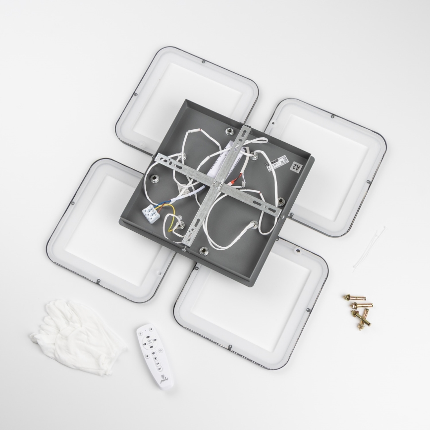 Brilagi - Lámpara de techo LED regulable SQUARED LED/85W/230V 3000-6500K + control remoto