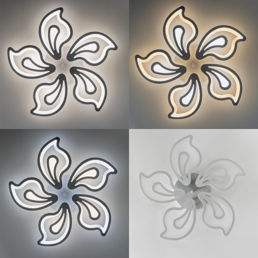 Brilagi - Lámpara de techo LED regulable TWIST LED/125W/230V 3000-6500K + control remoto