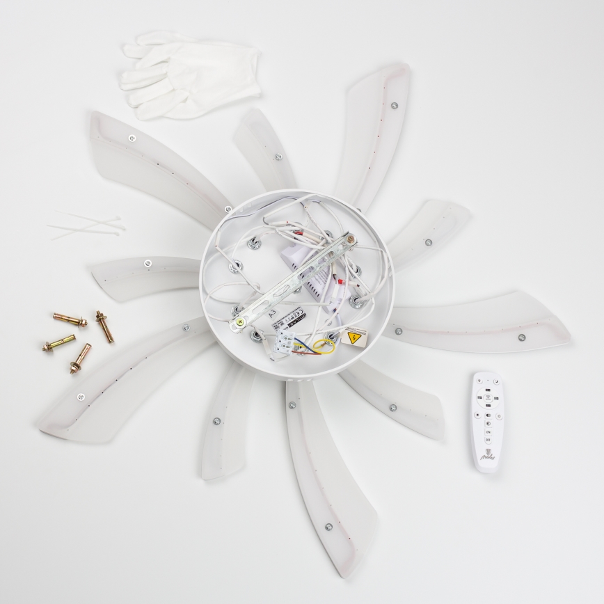 Brilagi - Lámpara de techo LED regulable TWIST LED/55W/230V 3000-6500K blanco + control remoto