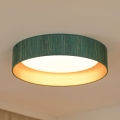Brilagi - Lámpara de techo LED regulable VEGAS SHINE LED/24W/230V, diámetro 45 cm, 3000/4000/6500K, verde paja/dorado, con mando a distancia
