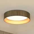 Brilagi - Lámpara de techo LED regulable VEGAS SHINE LED/24W/230V Ø 45 cm 3000/4000/6500K paja marrón/dorado + mando a distancia