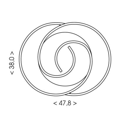 Brilagi - Lámpara de techo LED regulable VELO LED/70W/230V 3000-6500K 38x47,8 cm + mando a distancia