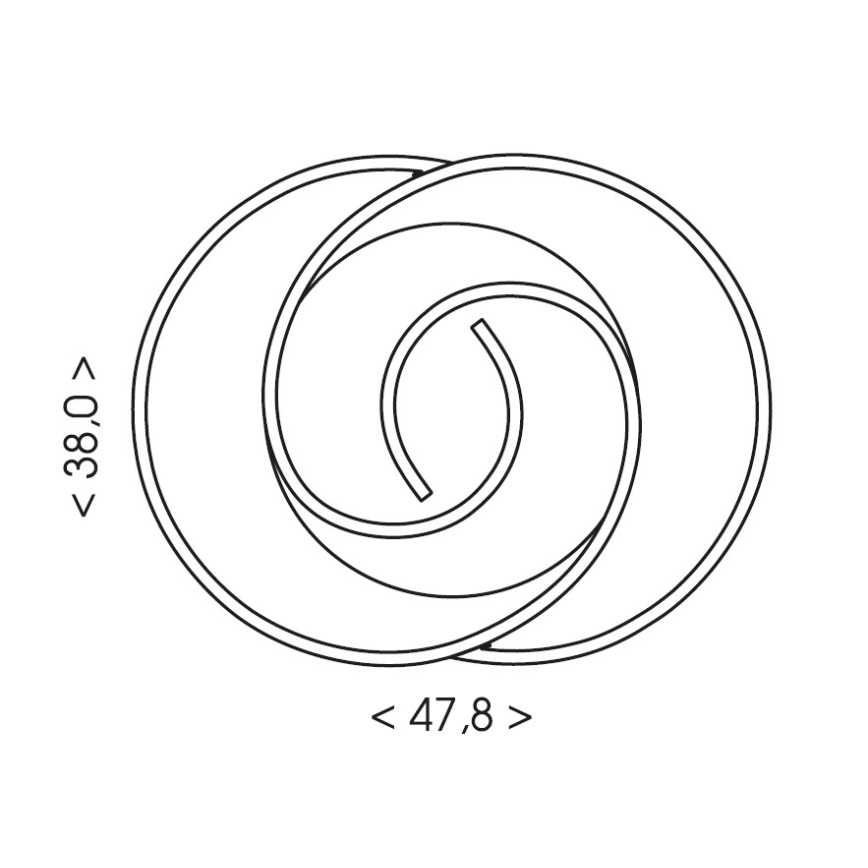 Brilagi - Lámpara de techo LED regulable VELO LED/70W/230V 3000-6500K 38x47,8 cm + mando a distancia