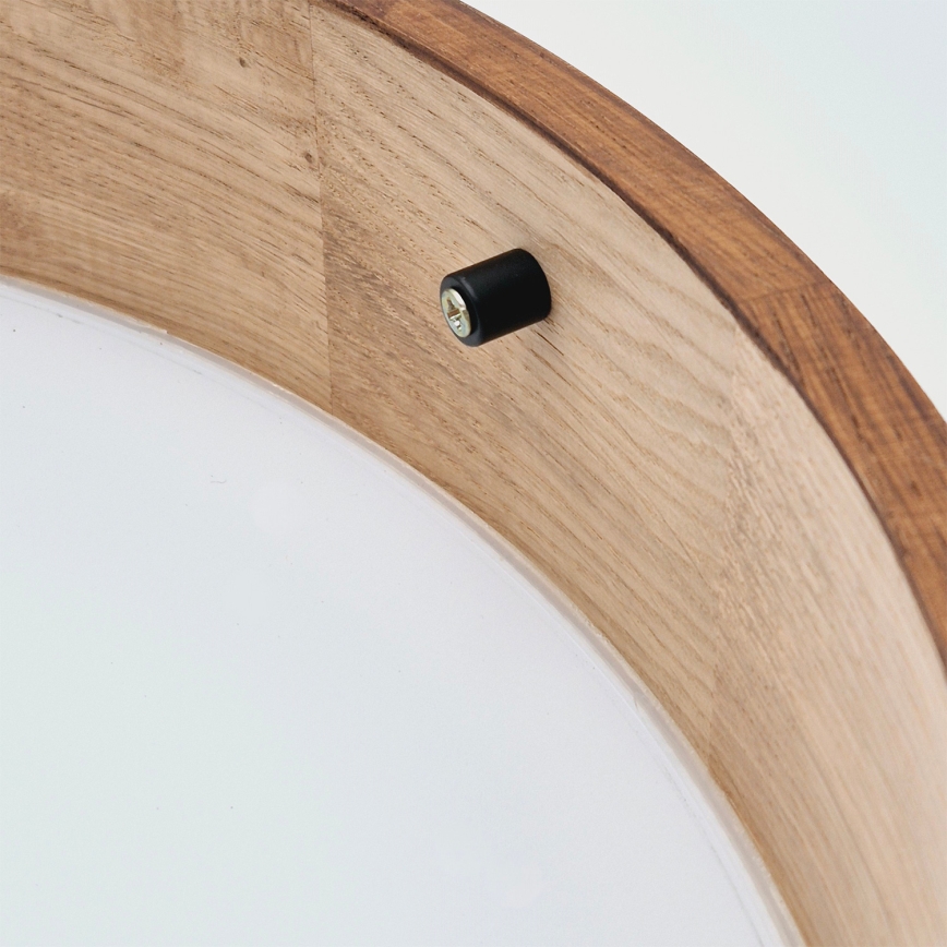 Brilagi - Lámpara de techo regulable LED RGBW CARVALHO 2xE27/15W/230V 2700-6500K Wi-Fi, roble, Ø 37,5 cm