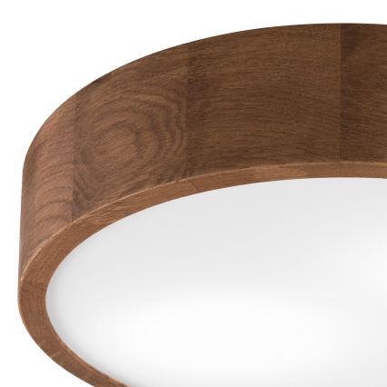 Brilagi - Lámpara de techo regulable LED RGBW CARVALHO 2xE27/15W/230V 2700-6500K Wi-Fi, roble, Ø 37,5 cm