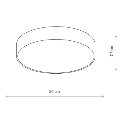 Brilagi - Luminaria de techo LED RGBW regulable CLARE 1xE27/9W/230V 2700-6500K Ø 20 cm Wi-Fi beige