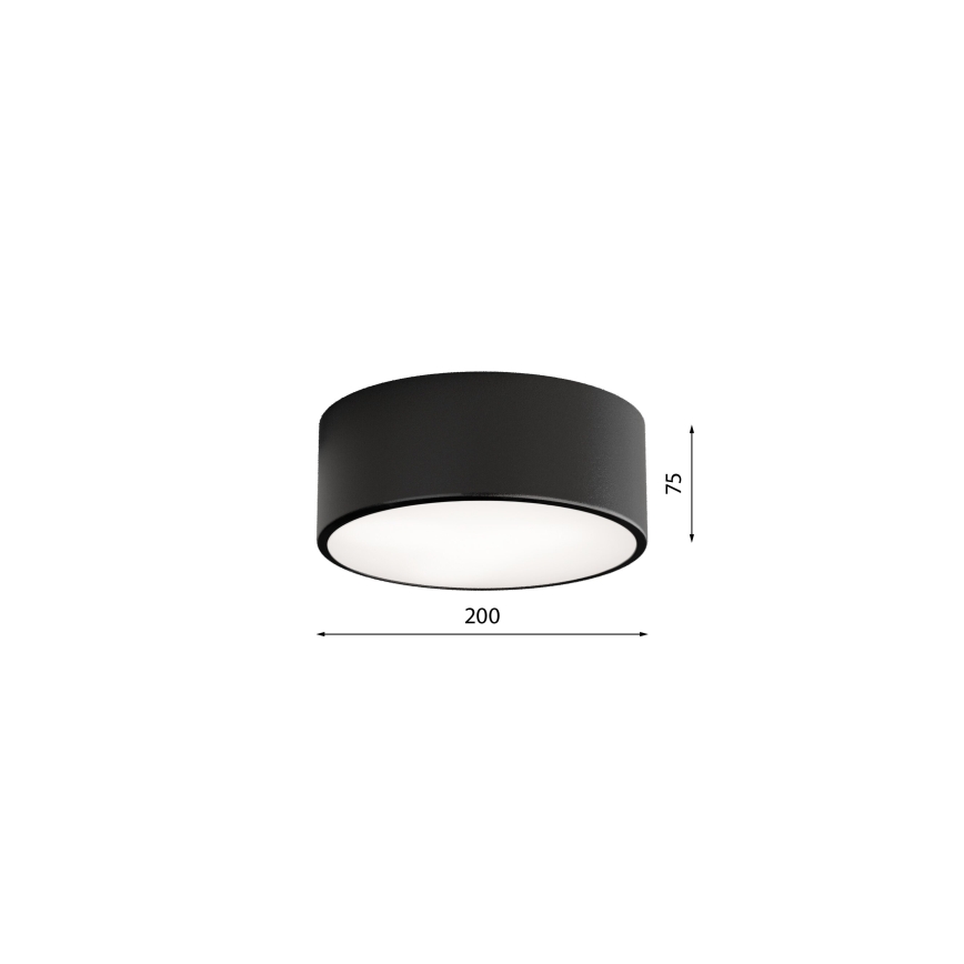 Brilagi - Luminaria de techo LED RGBW regulable CLARE 1xE27/9W/230V 2700-6500K Ø 20 cm Wi-Fi negra