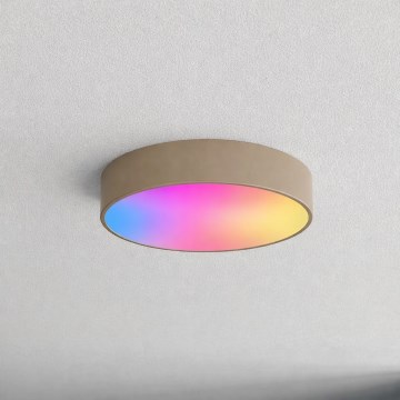 Brilagi - Lámpara de techo LED RGBW regulable CLARE 3xE27/9W/230V 2700-6500K Ø 40 cm Wi-Fi beige