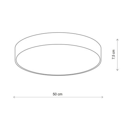 Brilagi - Lámpara de techo LED RGBW regulable CLARE 4xE27/9W/230V 2700–6500 K diámetro 50 cm Wi-Fi beige