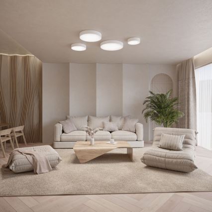 Brilagi - Lámpara de techo LED RGBW regulable CLARE 4xE27/9W/230V 2700-6500K Ø 50 cm Wi-Fi blanca