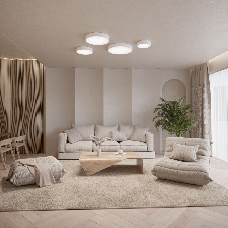 Brilagi - Luminaria de techo LED RGBW regulable CLARE 5xE27/9W/230V 2700-6500K diámetro 60 cm Wi-Fi blanca