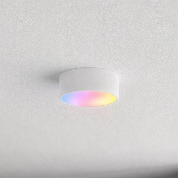 Brilagi - Lámpara de techo LED RGBW regulable para baño CLARE 1xE27/9W/230V 2700-6500K Ø 20 cm IP54 Wi-Fi blanco