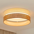 Brilagi - Lámpara de techo LED ROYAL YUTE LED/24W/230V Ø 45 cm beige/crema