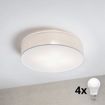 Brilagi - Lámpara de techo LED SIRIJA 4x E27 / 60 W / 230 V, Ø 60 cm, blanco
