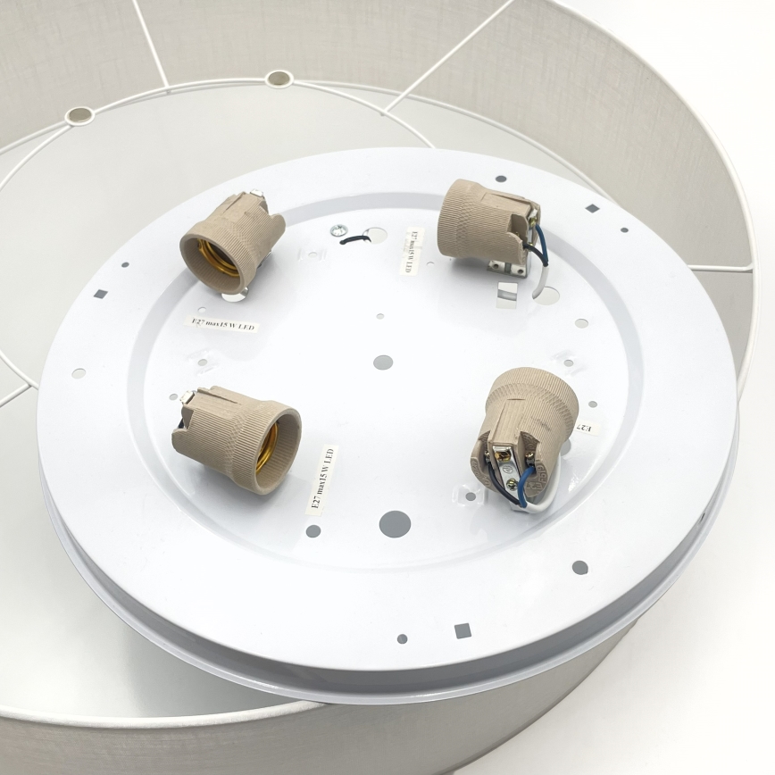 Brilagi - Lámpara de techo LED SIRIJA 4x E27 / 60 W / 230 V, Ø 60 cm, blanco