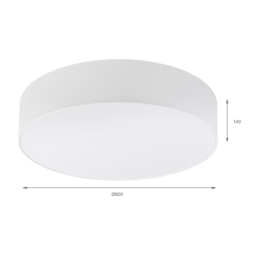 Brilagi - Lámpara de techo LED SIRIJA 4x E27 / 60 W / 230 V, Ø 60 cm, blanco