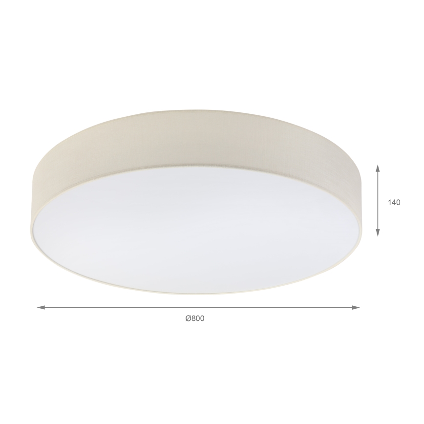 Brilagi - Lámpara de techo LED SIRIJA 6xE27/60W/230V, diámetro 80 cm, color crema
