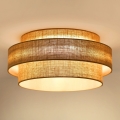Brilagi - Lámpara de techo LED SPACE YUTE LED/12W/230V Ø 50 cm 3000K/4000K/6400K beige