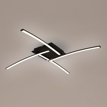 Brilagi - Lámpara de techo LED STRIPES LED/32W/230V 69x69 cm negra