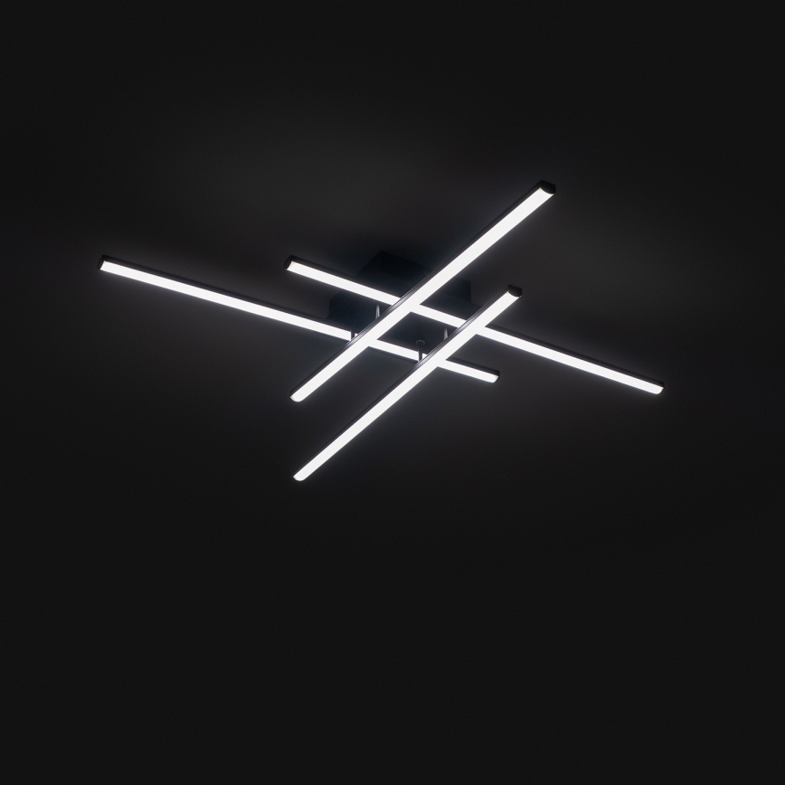 Brilagi - Lámpara de techo STRIPES LED/37W/230V 68x68 cm negra