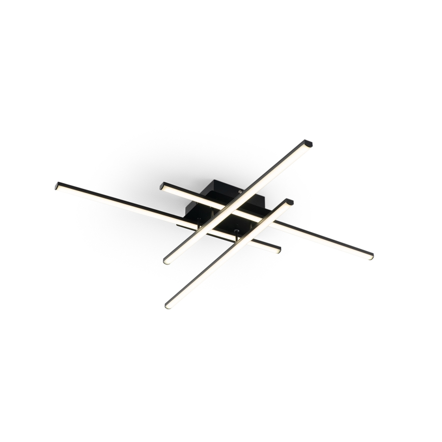 Brilagi - Lámpara de techo STRIPES LED/37W/230V 68x68 cm negra