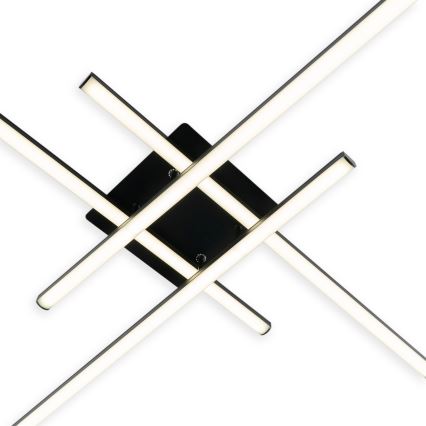 Brilagi - Lámpara de techo STRIPES LED/37W/230V 68x68 cm negra