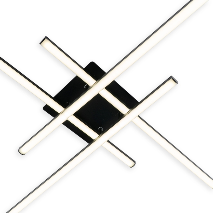 Brilagi - Lámpara de techo STRIPES LED/37W/230V 68x68 cm negra