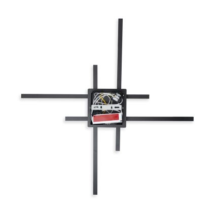 Brilagi - Lámpara de techo STRIPES LED/37W/230V 68x68 cm negra