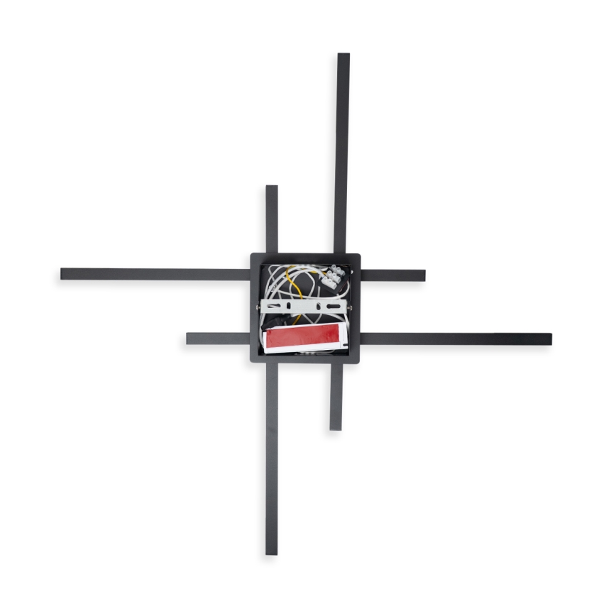 Brilagi - Lámpara de techo STRIPES LED/37W/230V 68x68 cm negra